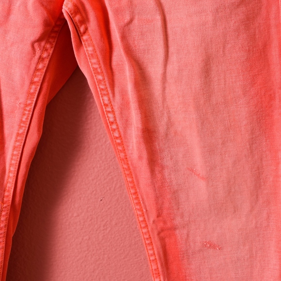 Chevignon Vintage 57 Slim Straight Orange Jean Pan - Picture 6 of 7